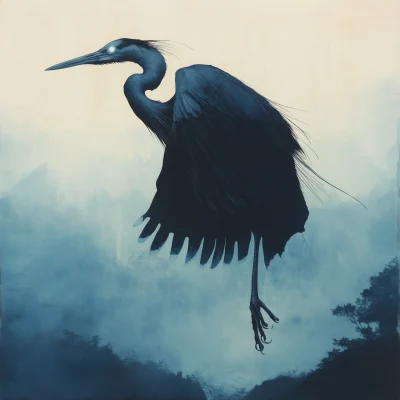 Dark Heron Creature