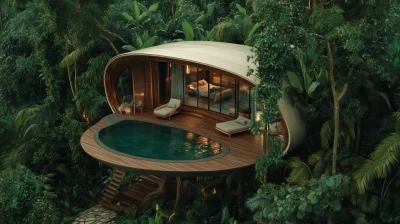 Futuristic Luxury Treehouse Retreat