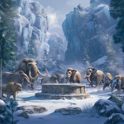 Frozen Prehistoric Landscape