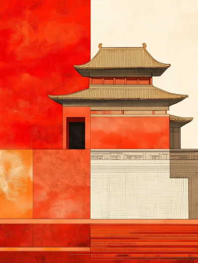 Forbidden City Illustration