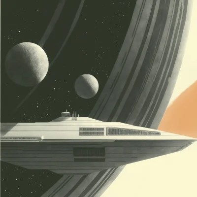 Space Ship Illustration