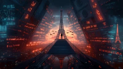 Cyberpunk Paris Transformation