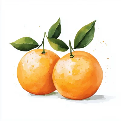 Cute Oranges Illustration