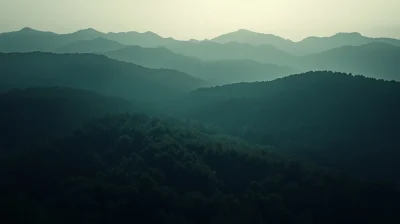 Cinematic Silhouette Mountains