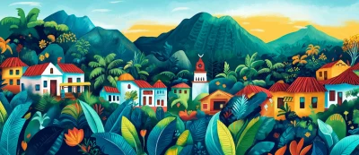 Vibrant Abstract Art of Honduras