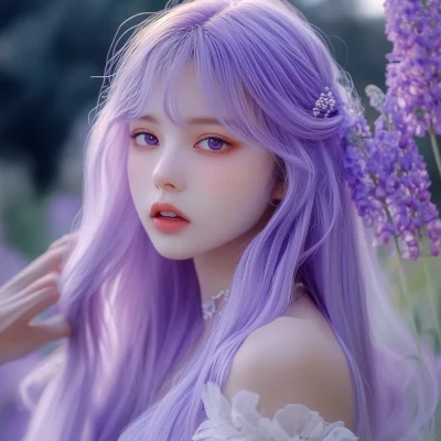 Silky Smooth Amethyst Hair