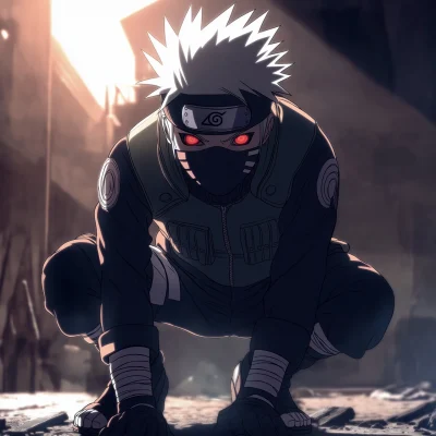 Kakashi in Anime Style