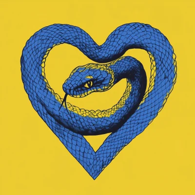 Snake Heart Illustration