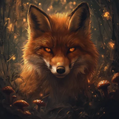 Majestic Fox in Enchanted Forest