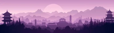 Ancient City Silhouette