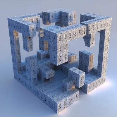 Three Dimensional Fractal Maze