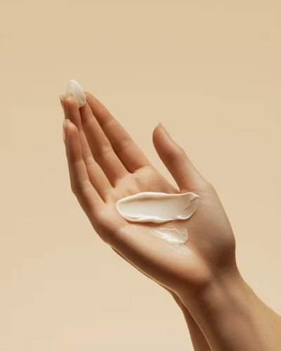 Hands Applying Hand Cream