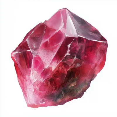 Rough Ruby Watercolor