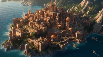 Ancient Atlantis in Cinematic Style