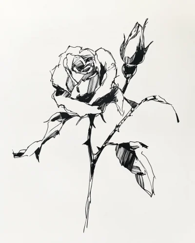 Expressive Ink Roses