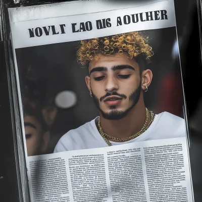 Newspaper Cover Featuring Man’s Face