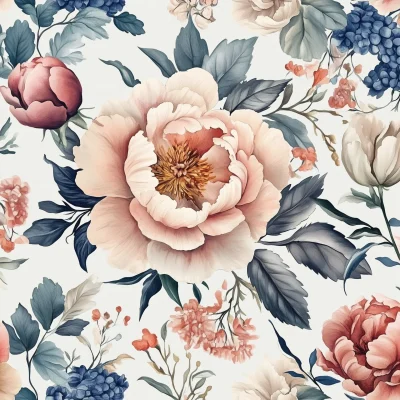 Vintage Floral Botanical Pattern