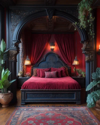 Ornate Bedroom Ambiance