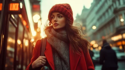 Elegant Woman in London