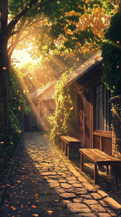 Golden Sunset Alley