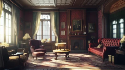 Elegant 1850s Living Room