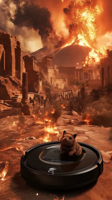 Roomba in Pompeii