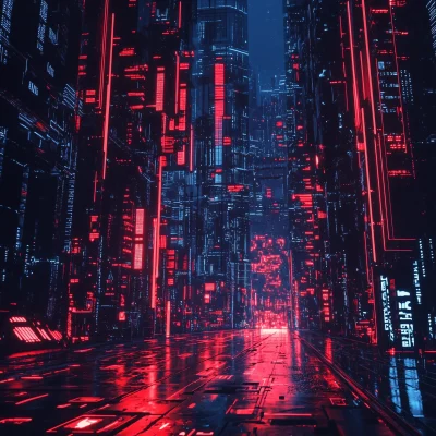 Cyberpunk Matrix Background