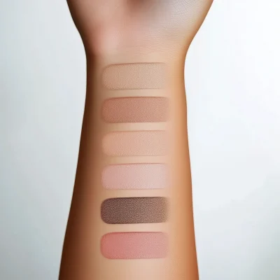 Cosmetic Swatches on Arm