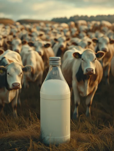 Milk Bottle in the Barn