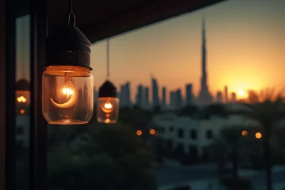 Dubai Skyline at Sunset