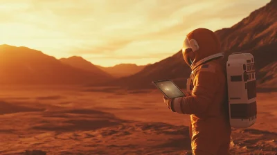 Astronaut on Mars