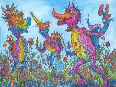 Colorful Fantasy Creatures