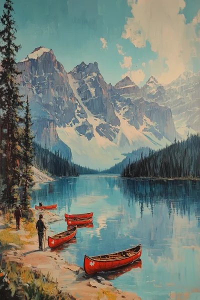 Canadian Lake Landscape