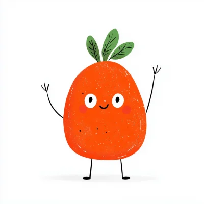 Cute Sweet Potato Mascot