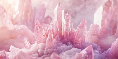 Dreamy Pink Crystal Castle