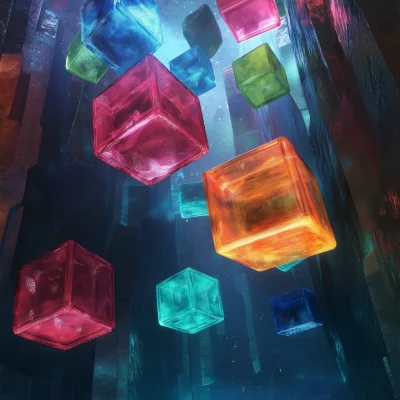 Colorful Floating Energy Cubes