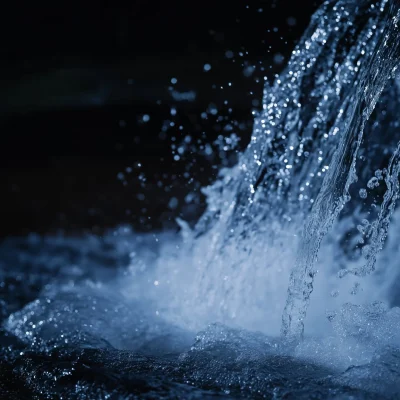 Close-Up of a Waterfall