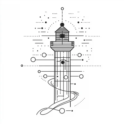 Abstract Lighthouse Icon