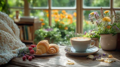Cozy Morning Coffee Scene