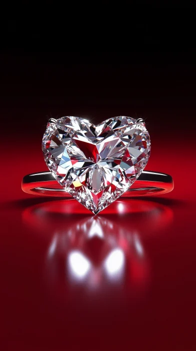 Heart Shaped Diamond Ring