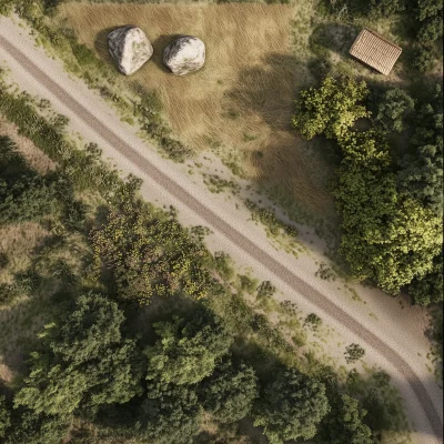 Farmland Aerial View