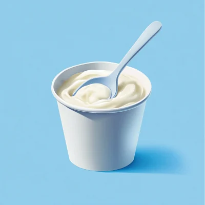 Yogurt Container with Spoon