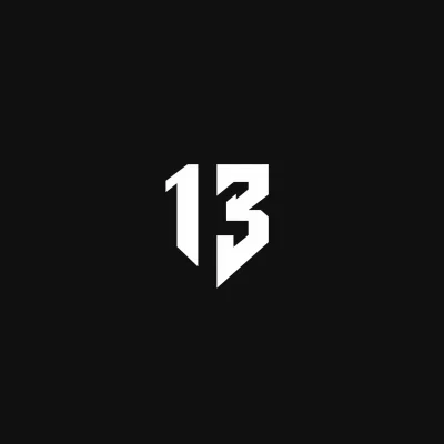 Bold Number 13 Logo