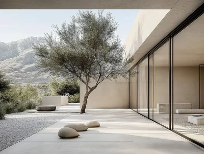 Modern Minimalist Courtyard