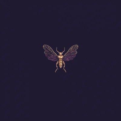 Minimalistic Cicada Logo