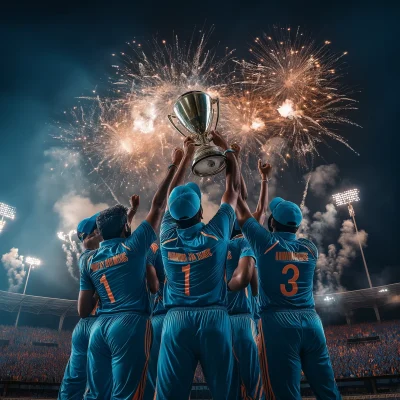 Indian Cricket Team Celebration