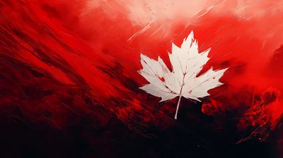 Abstract Maple Leaf