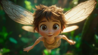 Cute Fairy in the Forest