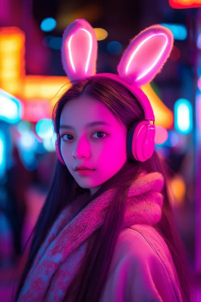 Cyberpunk Bunny Girl