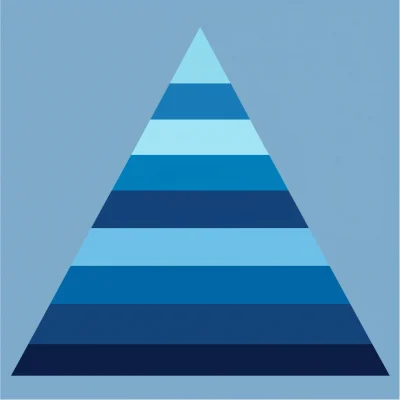 Blue Pyramid Vector